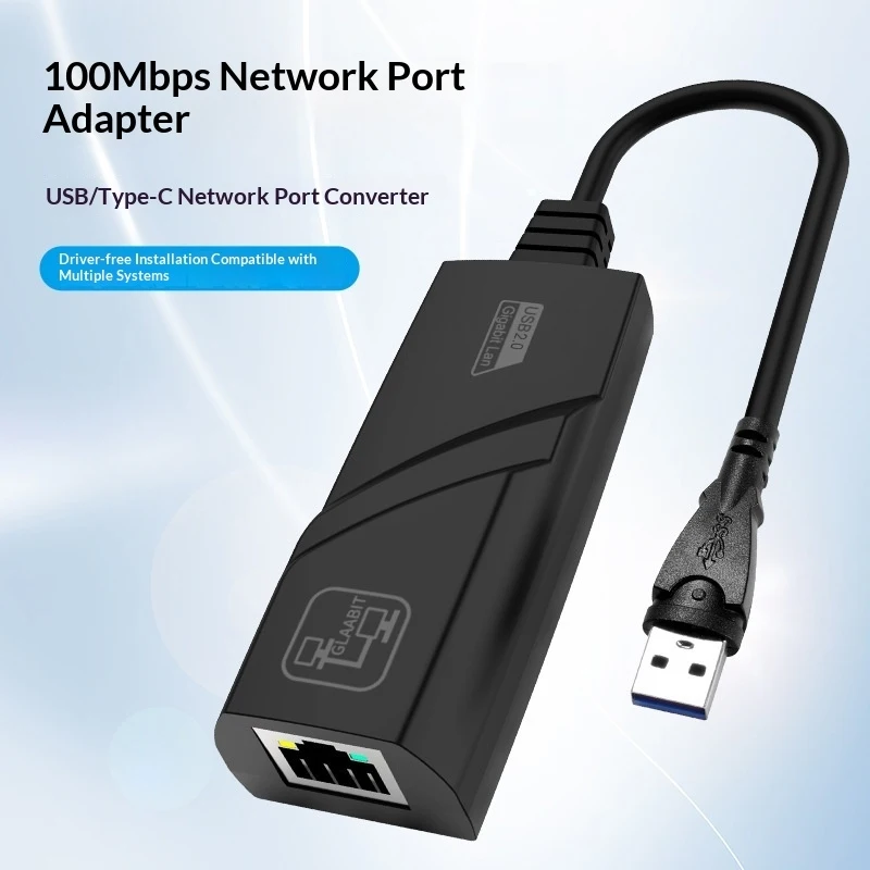 USB 3.0 zu RJ45 Ethernet-Adapter, 100Mbps Kabelgebundener – Bild 2