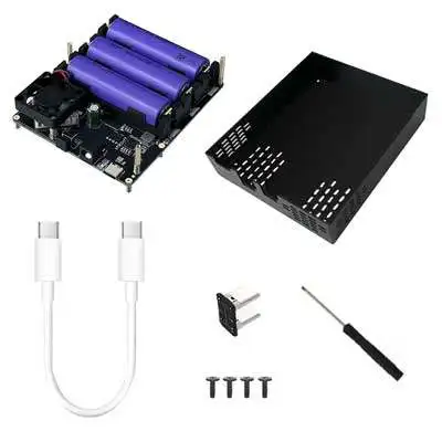 Raspberry Pi 5 4B UPS mit PD Schnellladung Typ C Unterbrechungsfreie Stromversorgung 9600mAh 25W Powerbank 5V