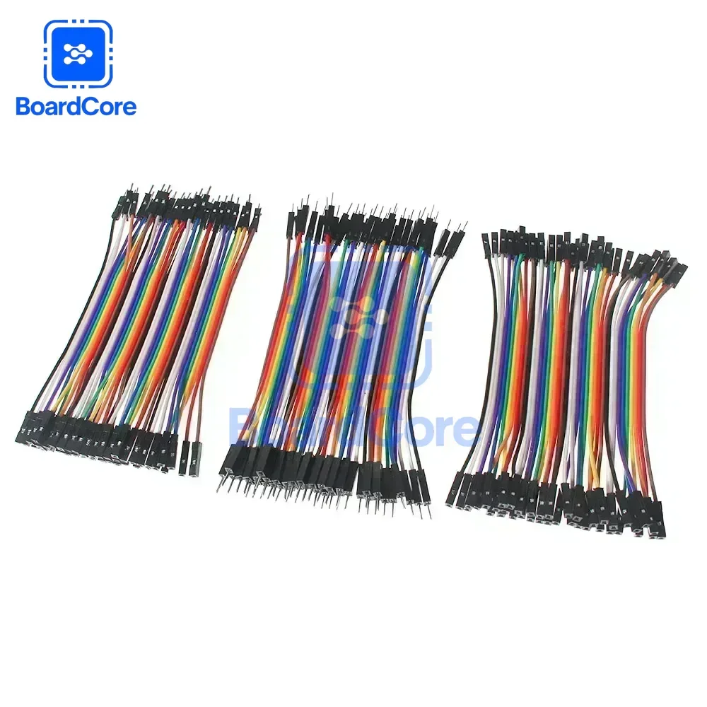 40-poliges Dupont-Draht-Set, Stecker auf Stecker + Stecker auf Buchse – Bild 2
