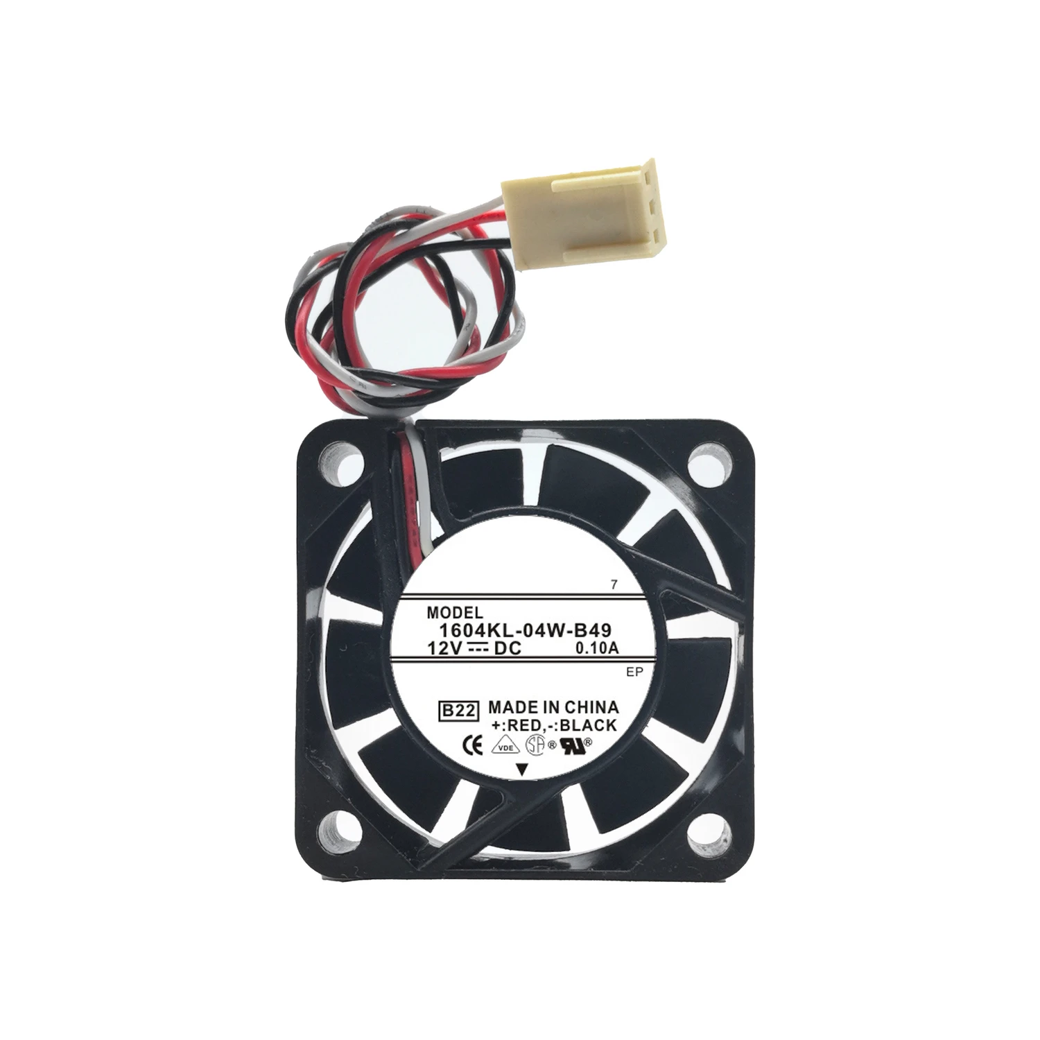 1604KL-04W-B49 4010 4cm Lüfter DC 12V 0,10A 1,2W 40*40*10MM 3-Pin Kühlventilator