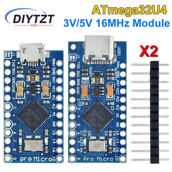 Pro Micro ATmega32U4 5V 16MHz Chip Ersetzen ATmega328 Für Arduino Pro Mini Mit 2 Reihe Pin Header für Leonardo