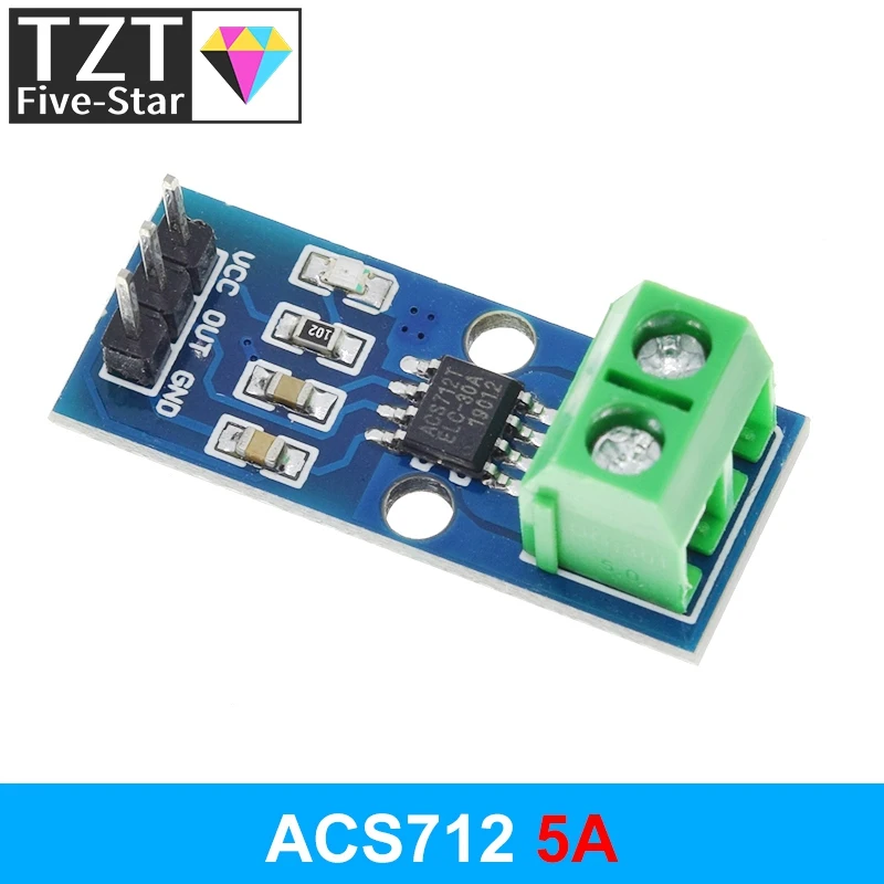 ACS712 5A 20A 30A Hall-Stromsensormodul ACS712 Modul für Arduino 5A 20A 30A