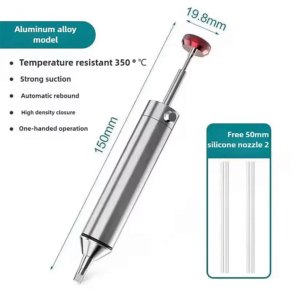 Professionelle Lötsaugerpistole aus Aluminiumlegierung, leistungsstarke Entlötpumpe für die