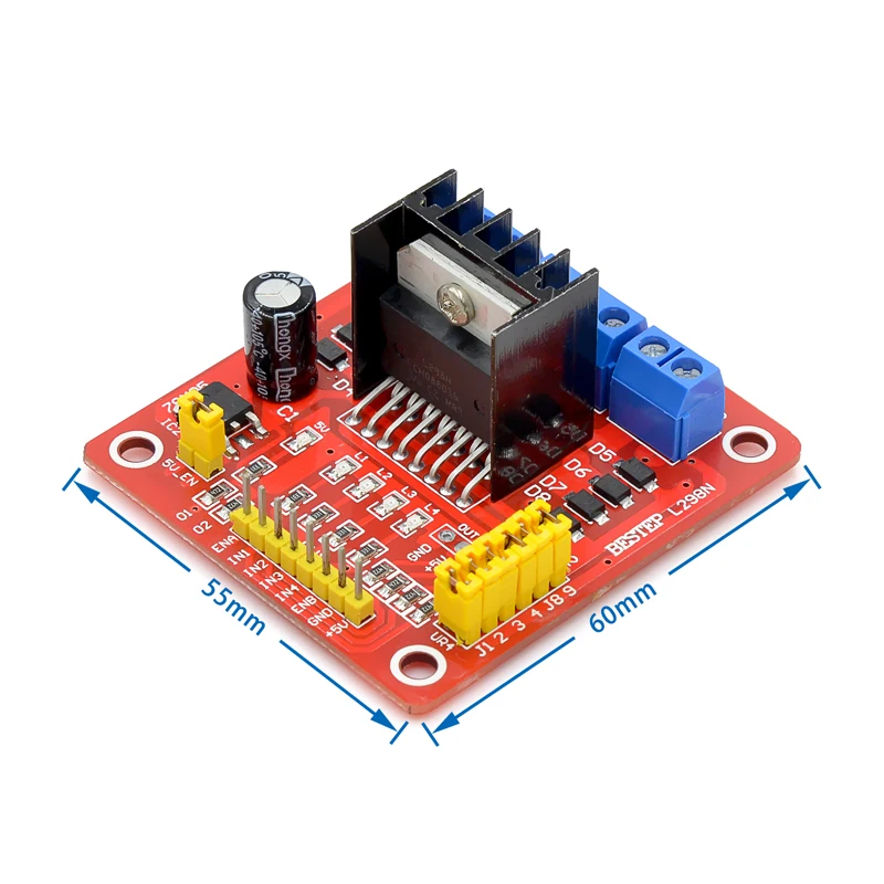 L298N Motorsteuerungsplatine Modul DC Schrittmotor Smart Car Roboter – Bild 4
