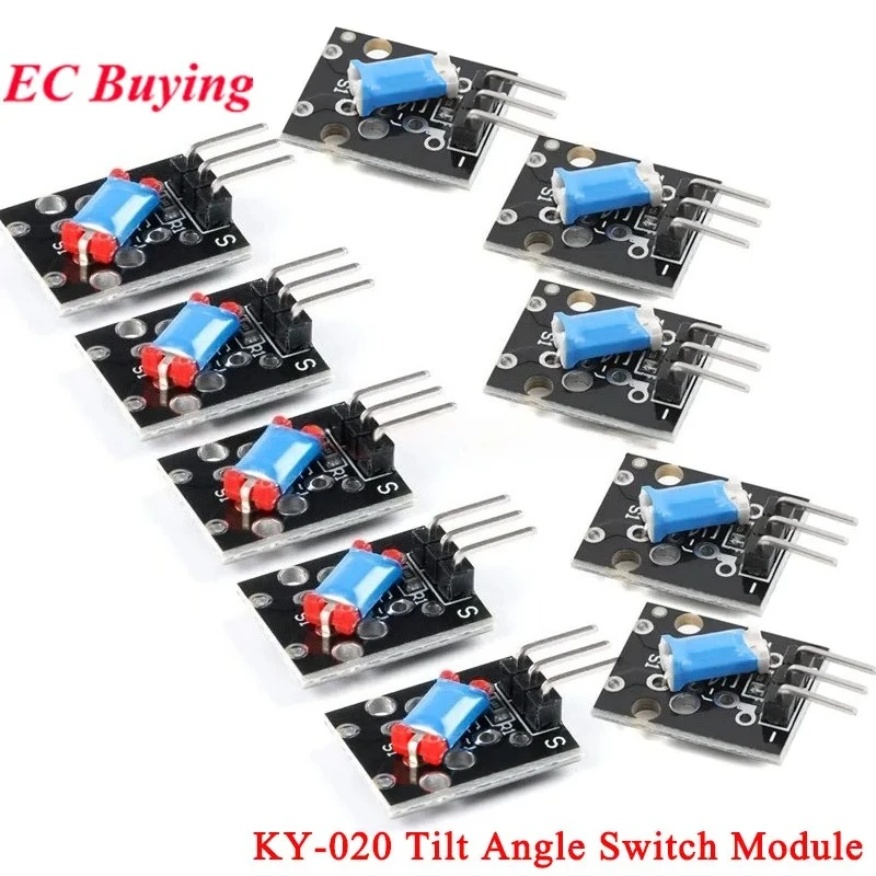 KY-020 Standard-Neigungswinkel-Schaltermodul Vibrationsschalter-Sensor 5 V Niederspannung (20 Stück)