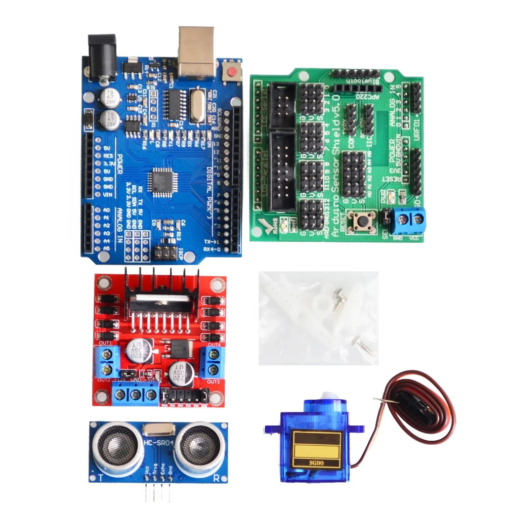 Motor Smart Roboter Auto Chassis Kit Geschwindigkeit Encoder Batterie – Bild 3