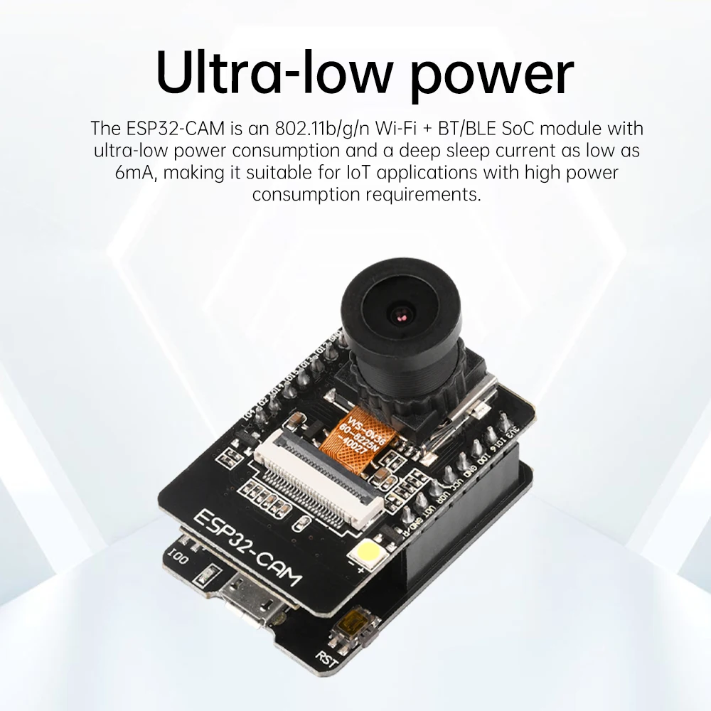 ESP32-CAM WIFI Bluetooth-Entwicklungsboard mit OV2640 OV3660 – Bild 6