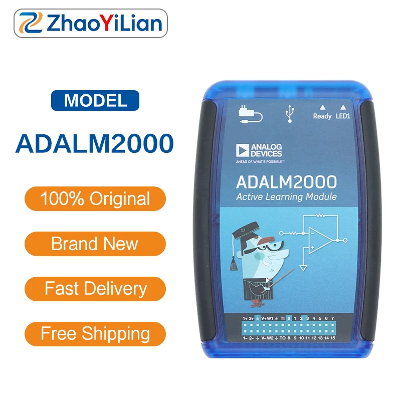 ADALM2000 M2K Aktives Lernmodul USB-Oszilloskop Logikanalysator Arbiträrer Wellenformgenerator Testinstrument