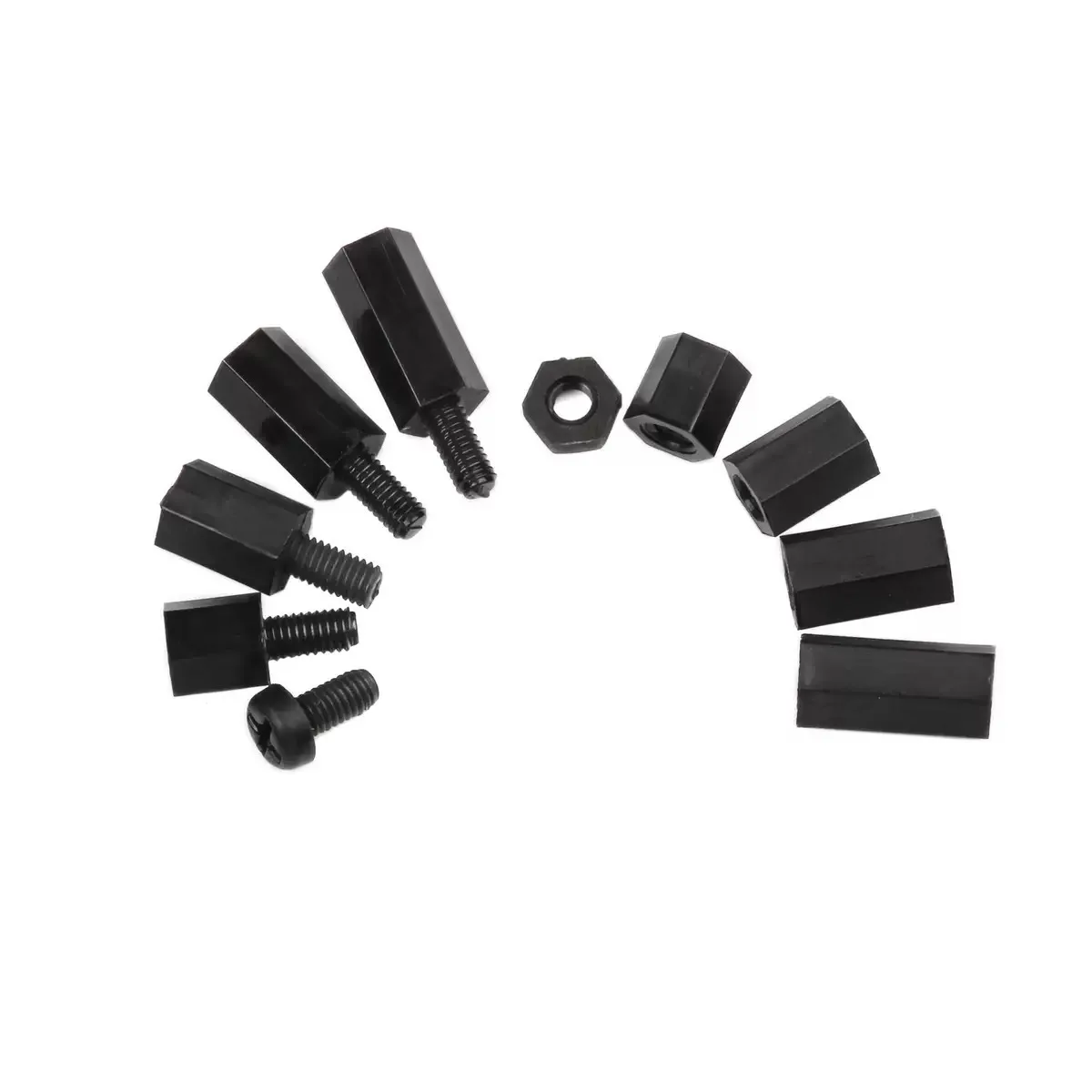 M2 M2.5 M3 M4 Nylon PCB Abstandshalter-Set - 200 Stück Kunststoff – Bild 5
