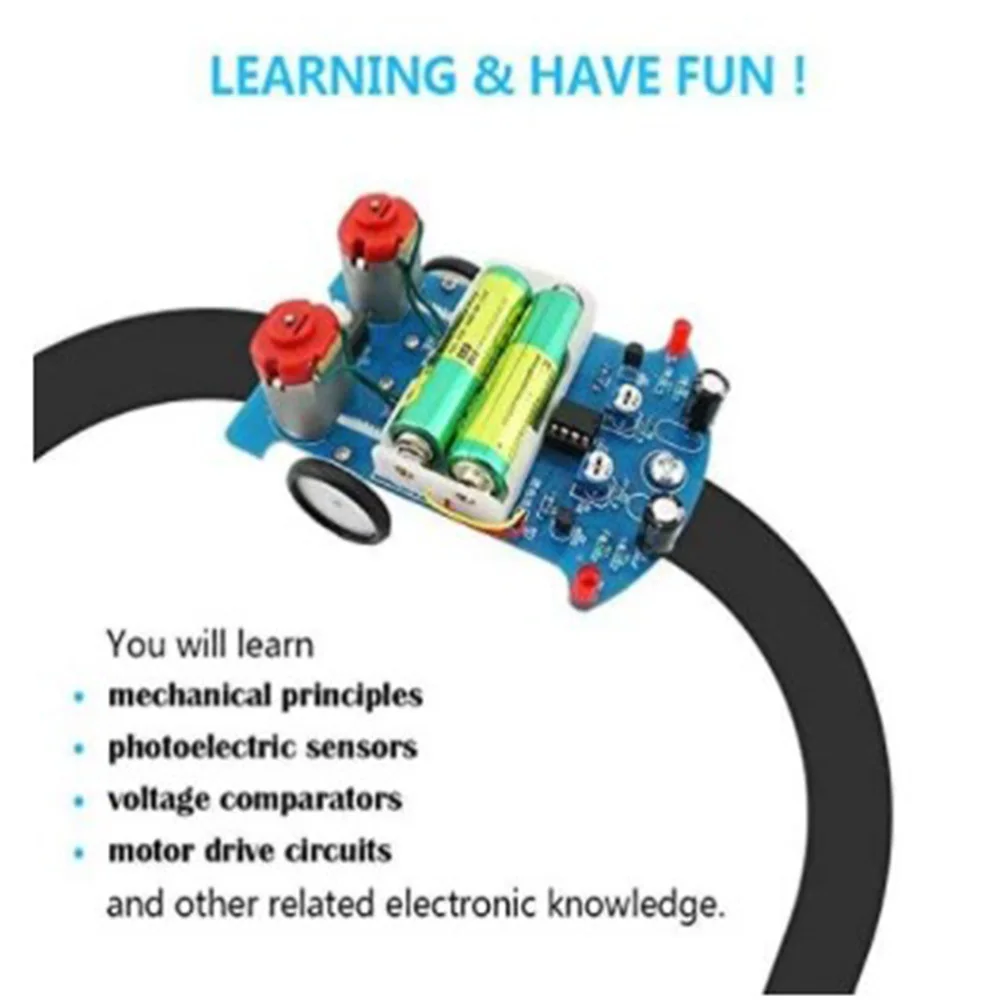 Smart Car DIY Elektronik Kit Löten Projekt Übungs linie folgenden – Bild 2