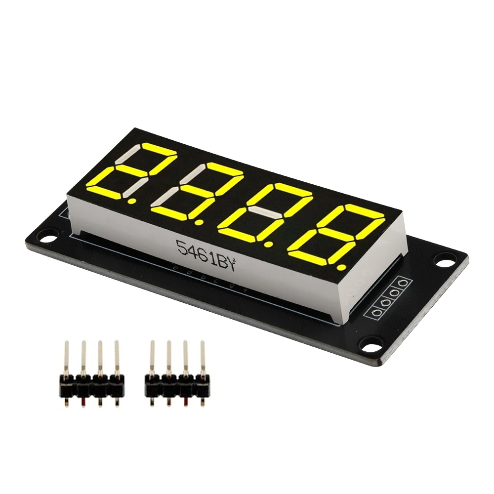 0,56 Zoll LED-Anzeigebildschirmmodul TM1637 Laufwerks-IC 4-stellige 7-Segment-Taktanzeigeröhre Rot Blau Grün