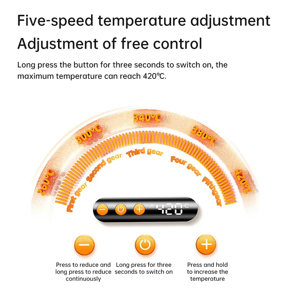 Digitales USB-Lötkolben-Set mit Einstellbarer Temperatur, Mini Typ-C – Bild 3