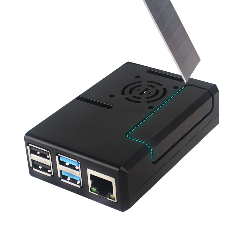 Raspberry Pi ABS-Gehäuse Schwarze Kunststoffhülle Abnehmbare – Bild 2