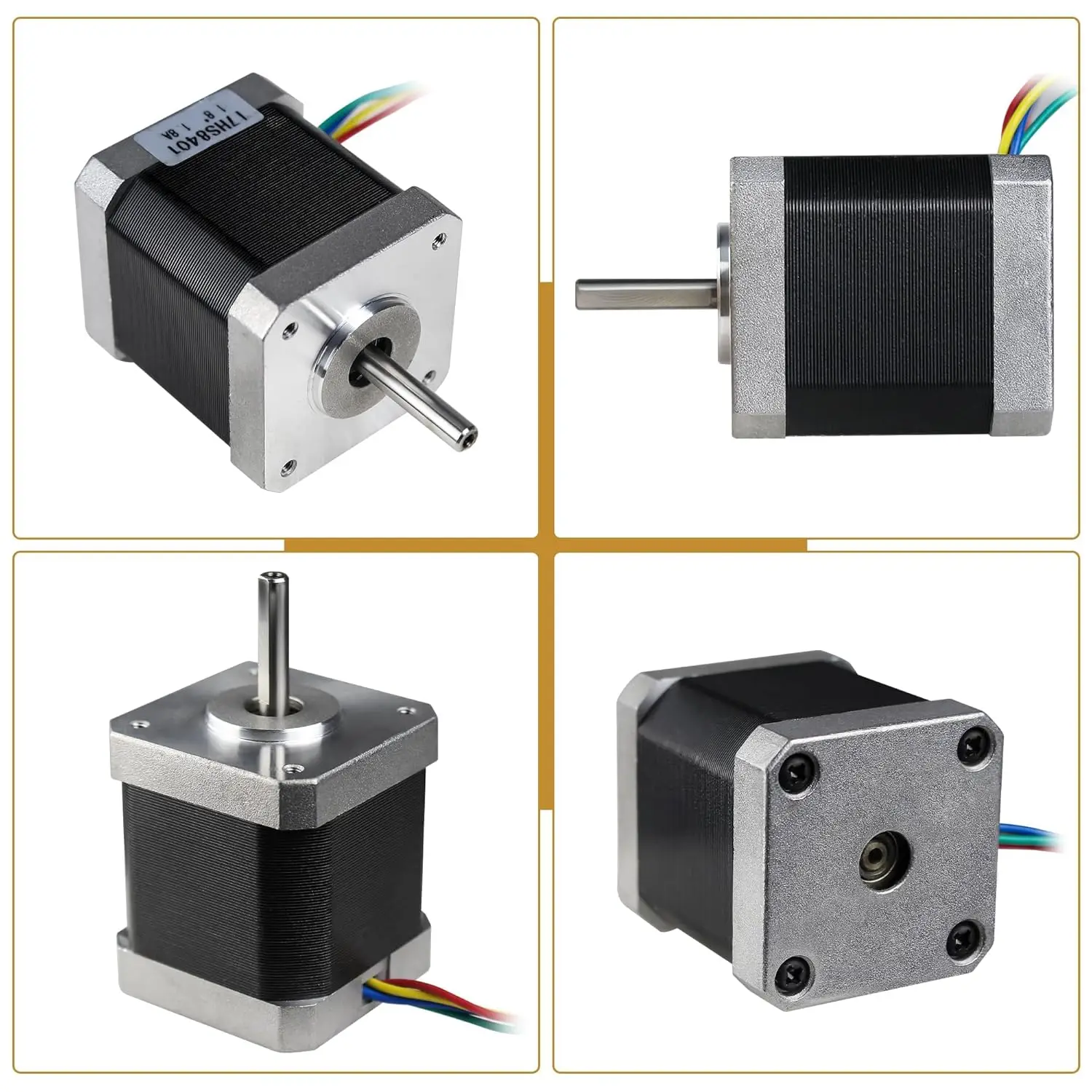 17HS8401 Nema17 Schrittmotor 2-Phasen-Hybrid 1,8 A 48 mm 78 oz-in 52 – Bild 3