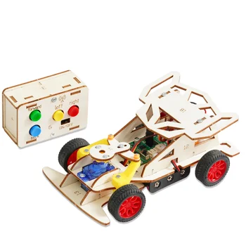 Wissenschaftliches Physik-Experimentier-Set DIY Ferngesteuertes Heckantriebs-Automodell Lernset
