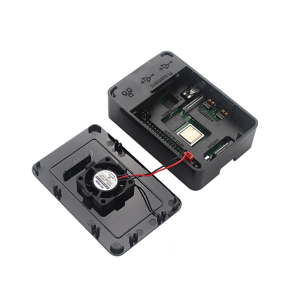 Raspberry Pi 4 Gehäuse Kunststoffs chale Abs Gehäuse Box mit Lüfter – Bild 3