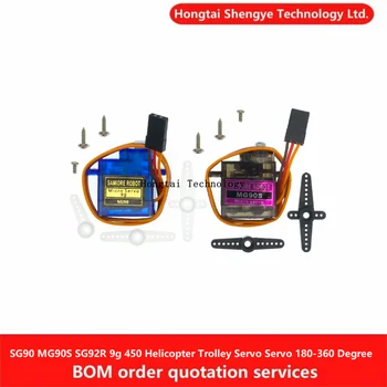 Servo SG90 MG90S DC4,8-6V 9g Servo 450 Hubschrauber Trolley Servo 90-180 Grad 360 Grad SG92R 2,5 kg DC4,8V