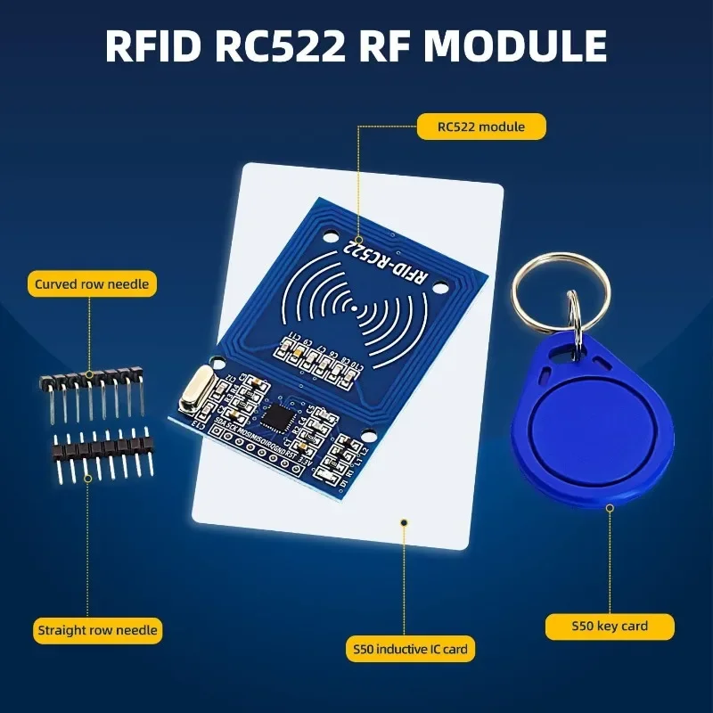 RC522 RFID Modul RF IC Karte Sensor Modul mit S50 Weiß Karte (5 Stück) – Bild 2