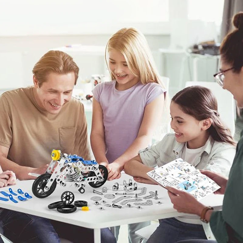 Kinder Metall Gebäude Militär Serie Montage Spielzeug Erektor Set – Bild 4