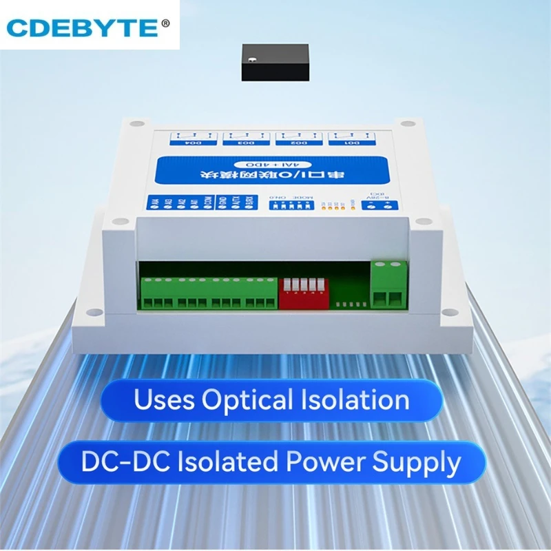 RS485-Schnittstelle ModBus RTU Serielles IO-Modul AI DI DO 8 digitale Ausgänge 8 ~ 28 VDC CDEBYTE