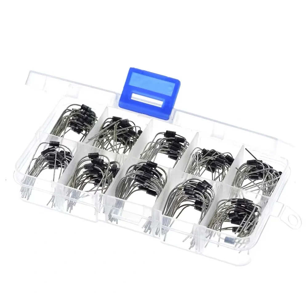 10 Werte Gleichrichterdioden-Sortiment-Set 1N4001 1N4002 (200 Stück) – Bild 3