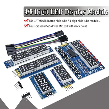 TM1637 LED-Anzeigemodul 7 Segment 4 Bits 0,36 Zoll Uhr ROTE Anode Digitalröhre Vier serielle Treiberplatine
