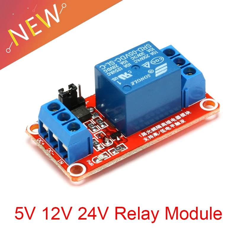 1 Kanal 5 V 12 V 24 V Relaismodul Board Shield mit Optokoppler 12 V Relaismodul unterstützt High