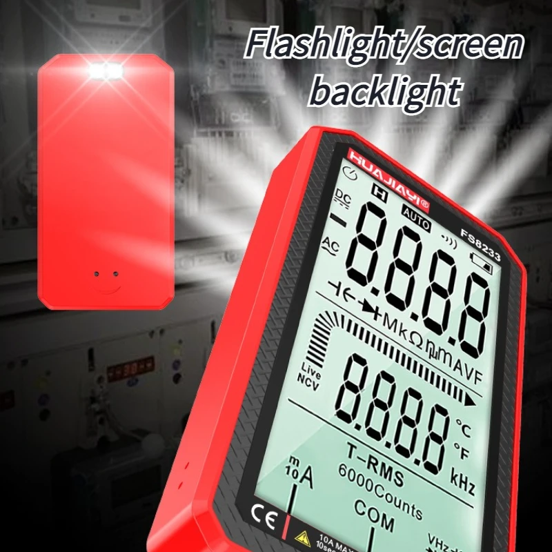 Digitales Multimeter mit 6000 Anzeigen, Smart-Großbildschirm, AC/DC – Bild 3