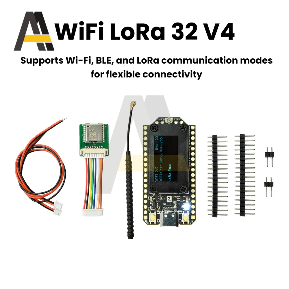 Heltec V4 0,96 Zoll OLED Solarbetriebenes LoRa 32 Dev-Board GPS ESP32 – Bild 5
