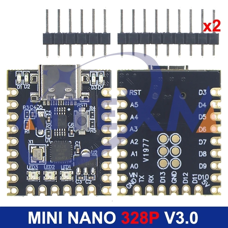 NANO V3.0 / Nano SuperMini Typ-C Entwicklungsboard Mini Board Atmega328p Ch340 Serieller Port für Arduino