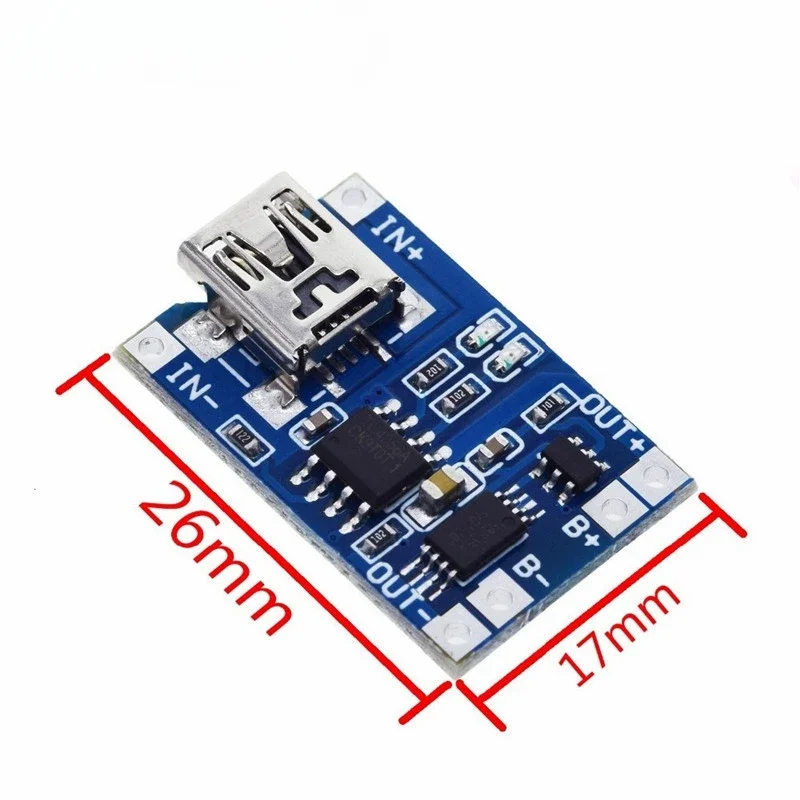 Micro/Typ-c USB 5V 1A 18650 TP4056 Lithium-Batterie (50 Stück) – Bild 4