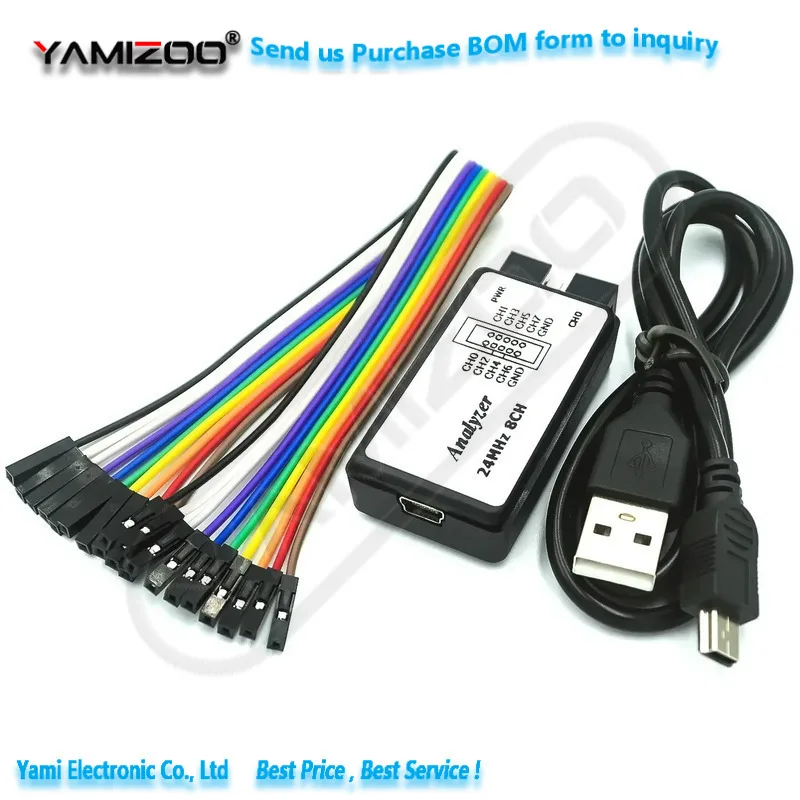 USB Logic Analyzer Mikrocontroller, geeignet für ARM FPGA Debugging-Tool, 24M Sampling, 8 Kanäle