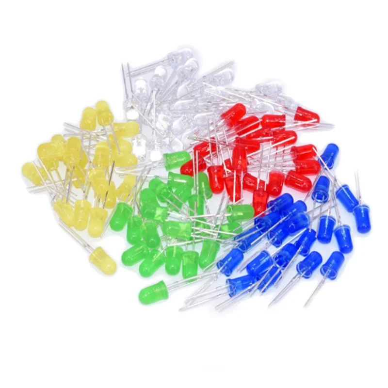 5 Farben F3 3MM Runde LED-Sortiment-Kollektion Ultra Helle (100 Stück) – Bild 3