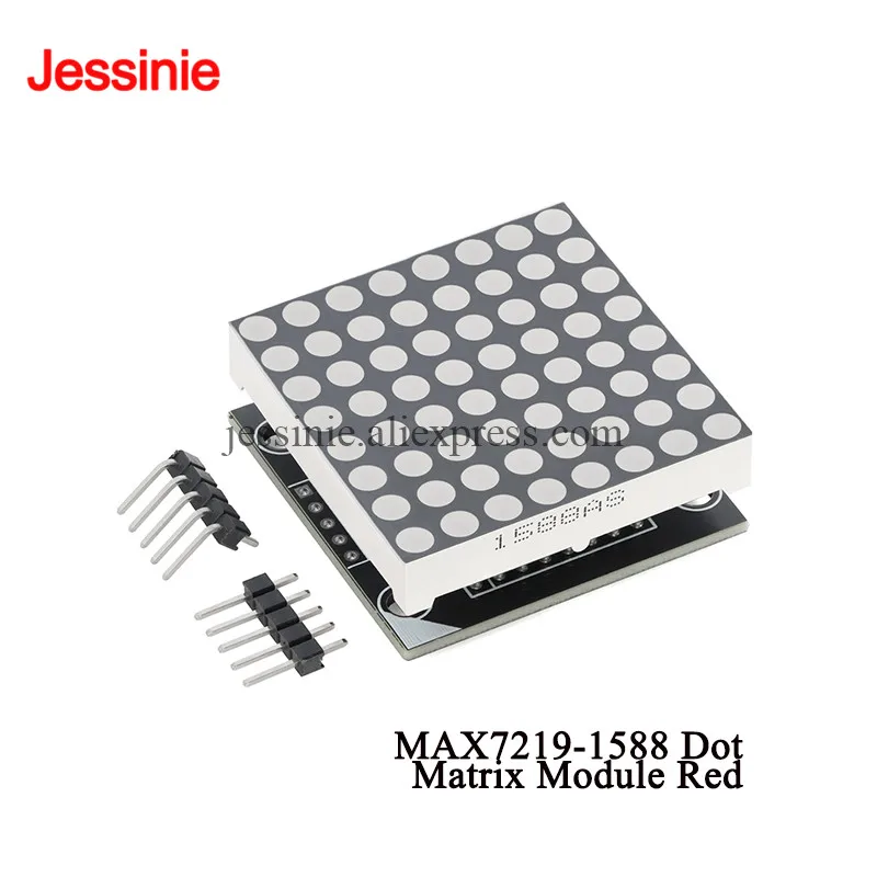 MAX7219 MAX7219-1588 Dot-Matrix-LED-Digitalanzeige 8x8 Dot-Matrix-Modul Display Rot Grün Weiß Blau Farbe