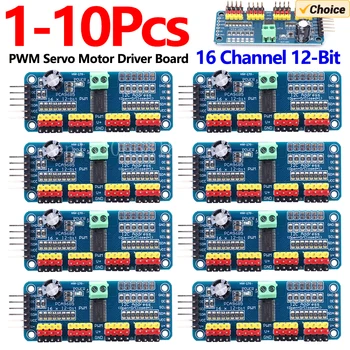 PCA9685 PWM Servo Treiberplatine IIC Schnittstelle 16 Kanal 12-Bit PWM Servomotor Treiber für Arduino