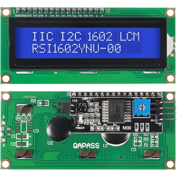 LCD1602-Bildschirm mit Hintergrundbeleuchtung, LCD-Anzeigemodulplatine, 2 x 16 Zeichen, 1602 5 V, für Ar-duino