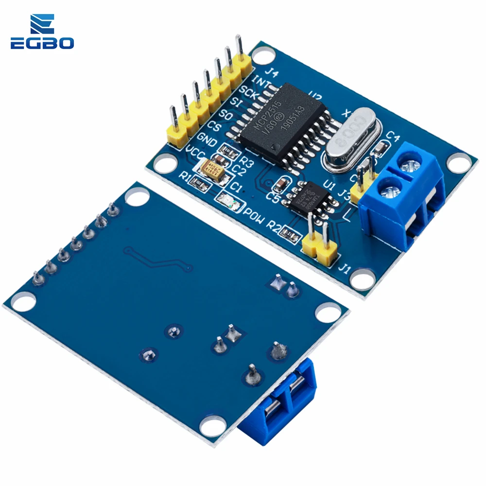 ~10PCS EGBO MCP2515 CAN-Bus-Modul TJA1050 Empfänger SPI für 51 MCU ARM – Bild 4