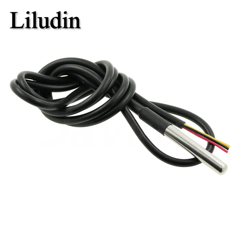 DS1820 edelstahl paket Wasserdicht 1 2 3 Meter DS18b20 temperatur – Bild 4