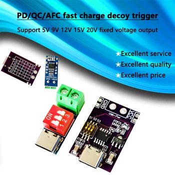USB-C PD Trigger Board Modul QC/AFC Decoy Board Schnellladung USB Typ-c 5V bis 20V