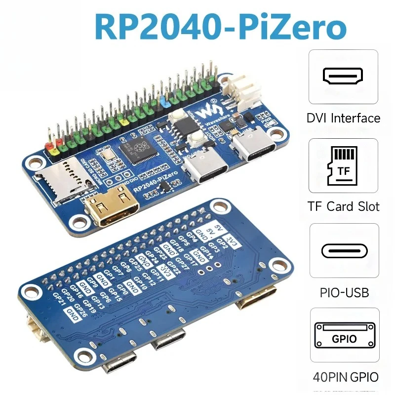 Raspberry Pi RP2040 PiZero Python Programmier- und Entwicklungsboard mit Dual-Core-Prozessor
