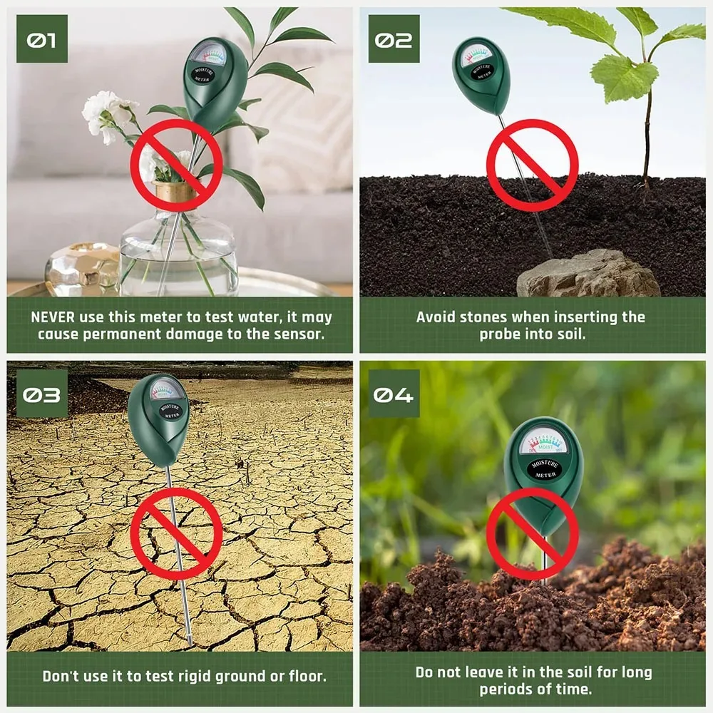 Bodenfeuchtemessgerät, Boden-Hygrometer-Sensor für Gartenarbeit – Bild 4
