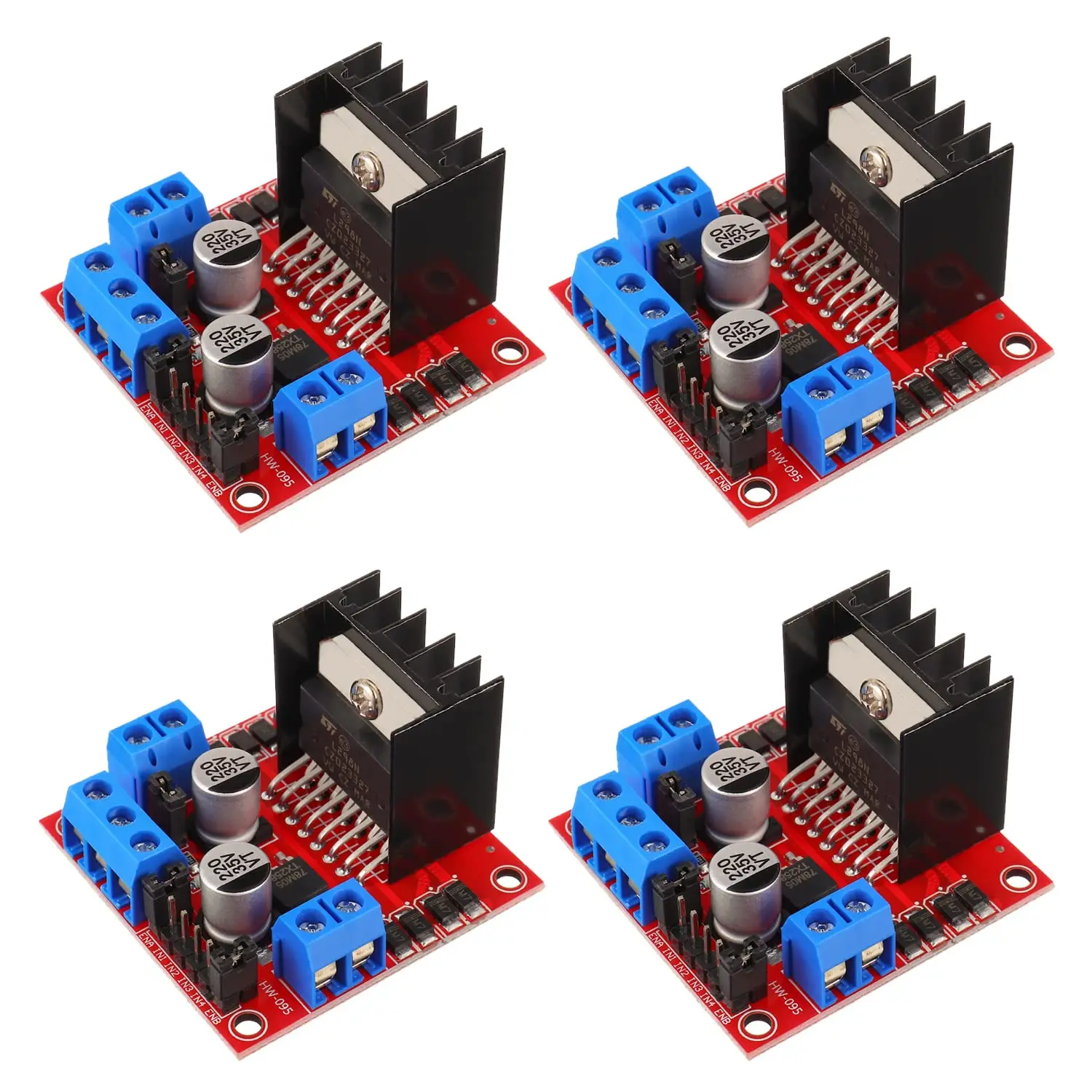 L298N Motorsteuerplatine L298 Modul für Arduino Dual H-Brücke DC Schrittmotor Smart Car Roboter