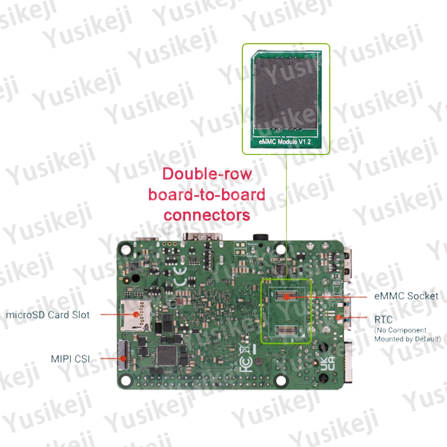 Radxa eMMC 16/32/64/128/256 GB Modul, kompatibel mit Radxa SBCs – Bild 2