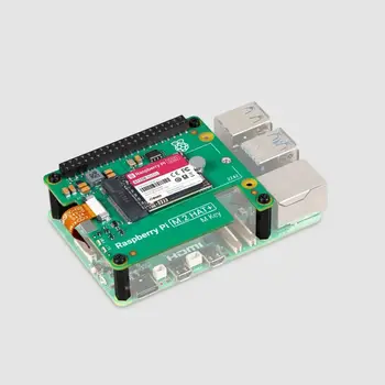 Raspberry Pi 5 Raspberry Pi M.2 HAT+ mit PCI-E-Kabel, Raspberry Pi NVMe 2230 SSD 256GB 512GB, 16mm GPIO