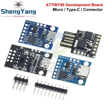 TZT 1/3PCS Digispark Kickstarter Micro Development Board ATTINY85/TINY85 Modul für Arduino IIC I2C USB