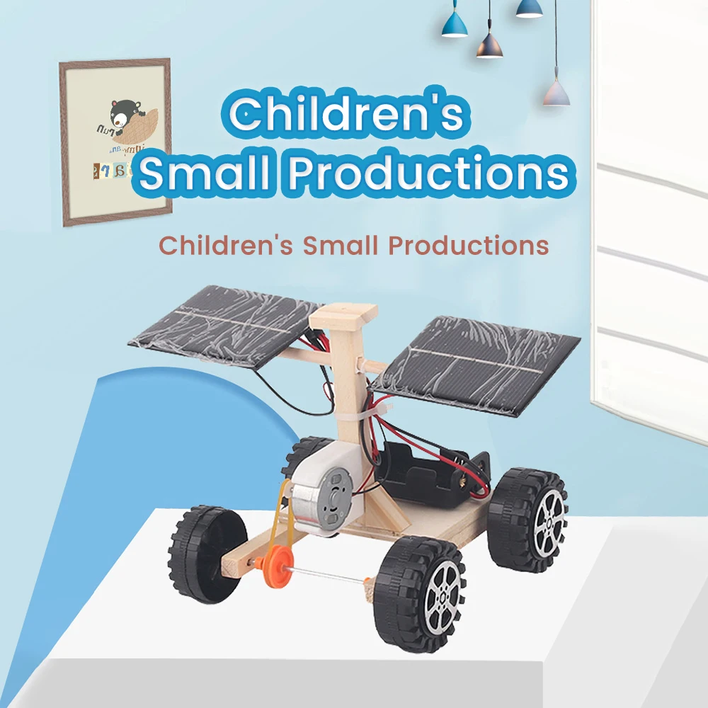 DIY Holz Solar Fernbedienung Rennwagen Modell Kinder DIY Kreative Kit Student Montage Spielzeug Geschenk