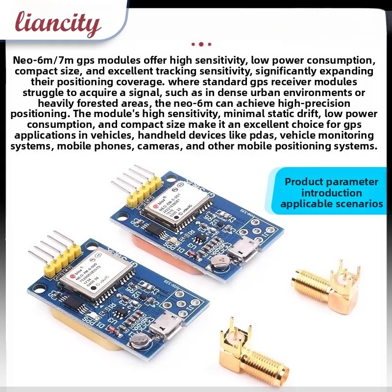 NEO-6M/7M/8M GPS-Modul für 51 MCU STM32, Arduino, APM2.5 Flight – Bild 4