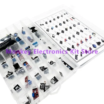 45-in-1-Sensormodule und 16-Arten-Starterkit für Arduino Raspberry Pi, besser als 37-in-1 mit Box DIY UNO R3