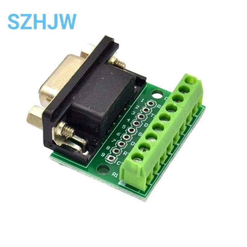 DB9 Männliche und Weibliche Stecker Adapter Schraube Terminal 9-Pin – Bild 4