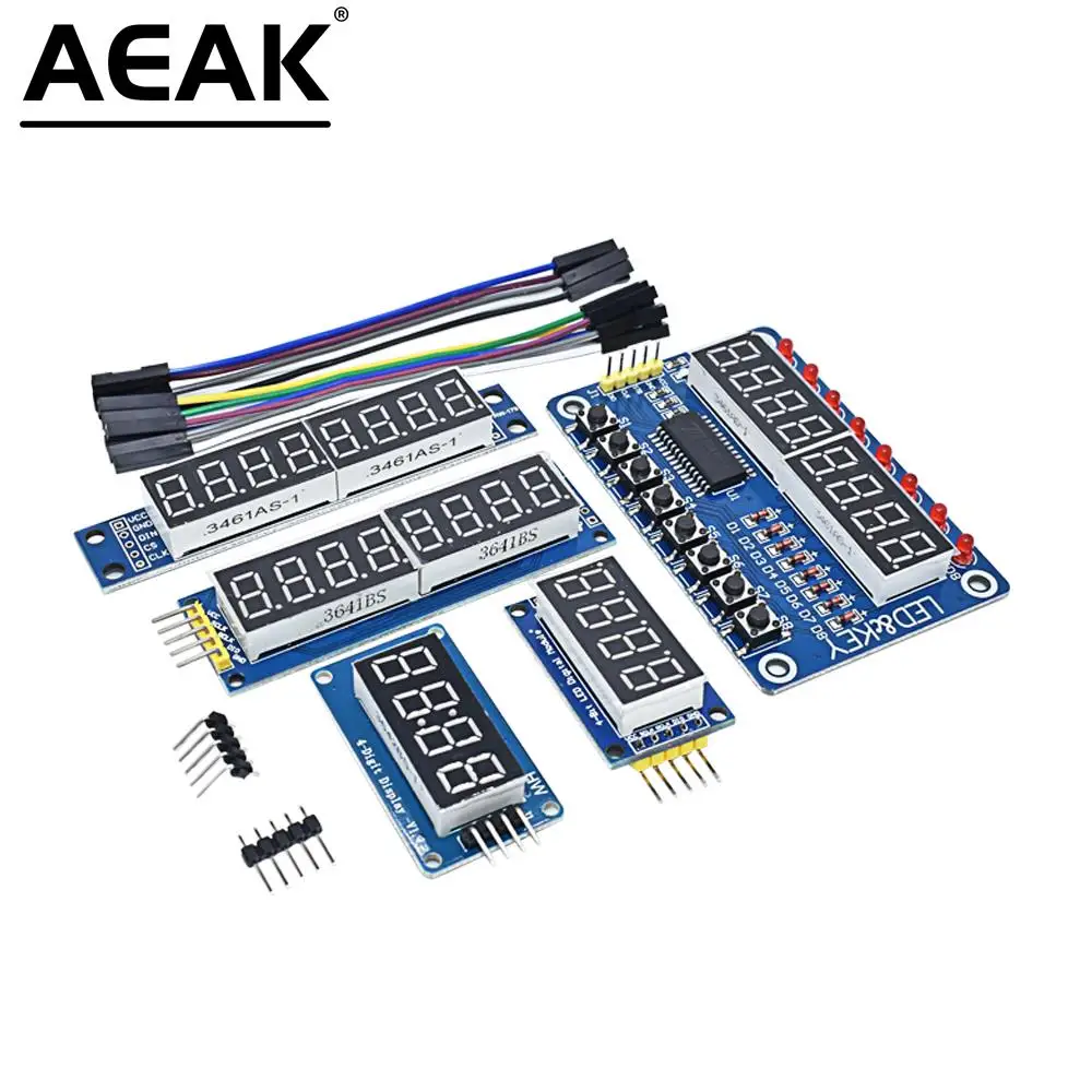 TM1637 LED-Anzeigemodul 7 Segment 4 Bits 0,36 Zoll Uhr ROTE Anode – Bild 3